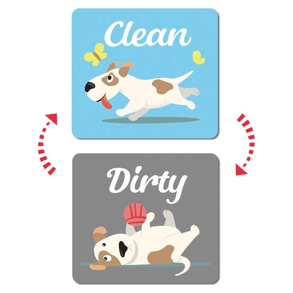Imán Limpio/Sucio Umtiti 8.89x7.87cm Doble Cara Perro