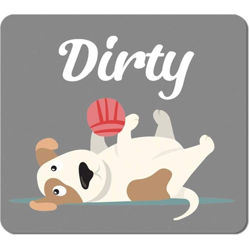 Imán Limpio/Sucio Umtiti 8.89x7.87cm Doble Cara Perro