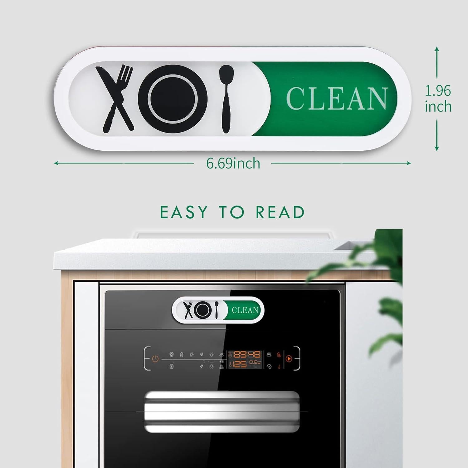 Cartel Limpio Sucio para Lavavajillas Shadeking Acrílico