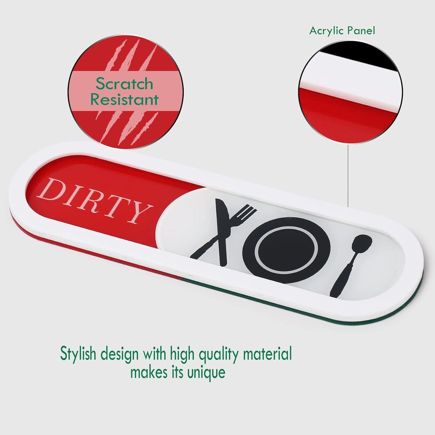 Cartel Limpio Sucio para Lavavajillas Shadeking Acrílico