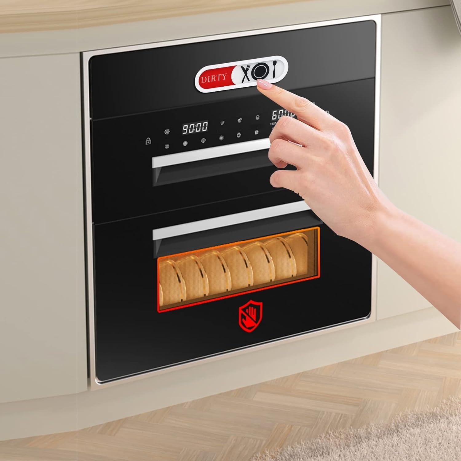 Cartel Limpio Sucio para Lavavajillas Shadeking Acrílico