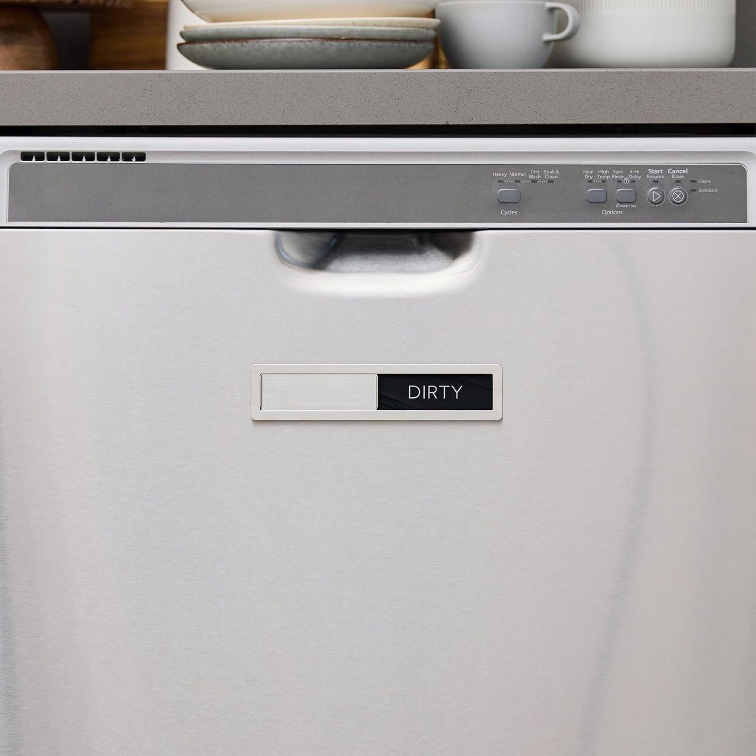 Imán Limpio Sucio para Lavavajillas Acero Inoxidable 17.78cm