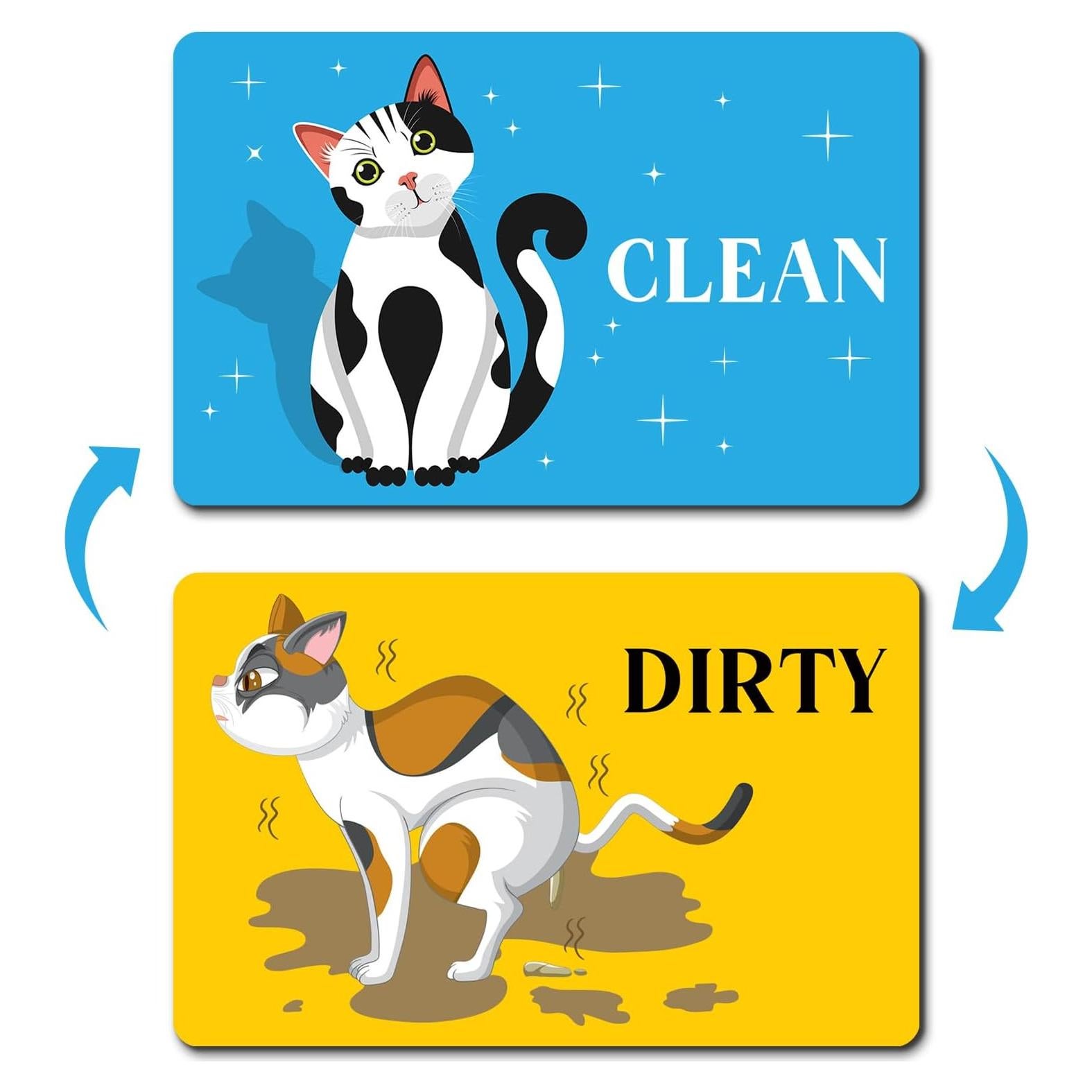 Imán de Lavavajillas PWHINGN Gato Divertido Doble Cara 9.7x5.6cm