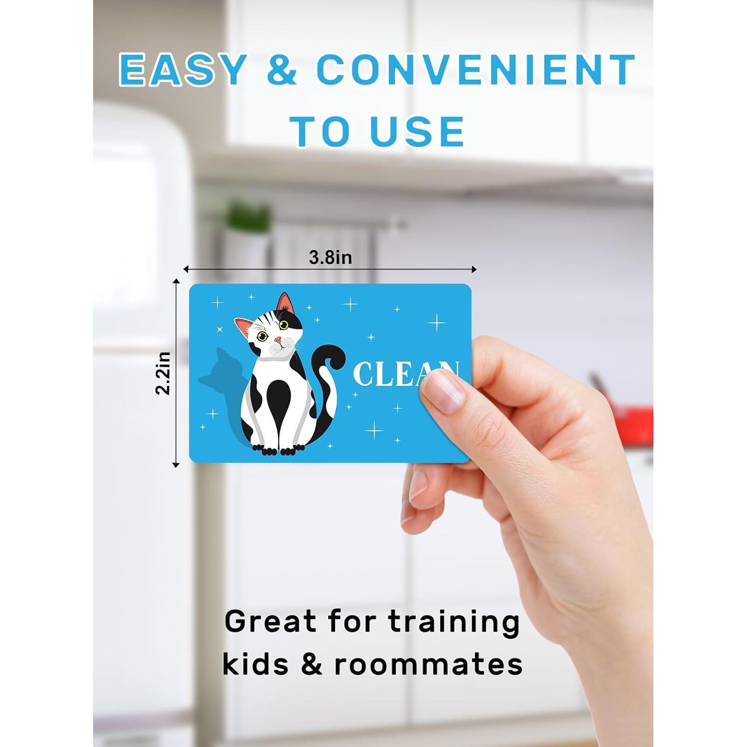 Imán de Lavavajillas PWHINGN Gato Divertido Doble Cara 9.7x5.6cm