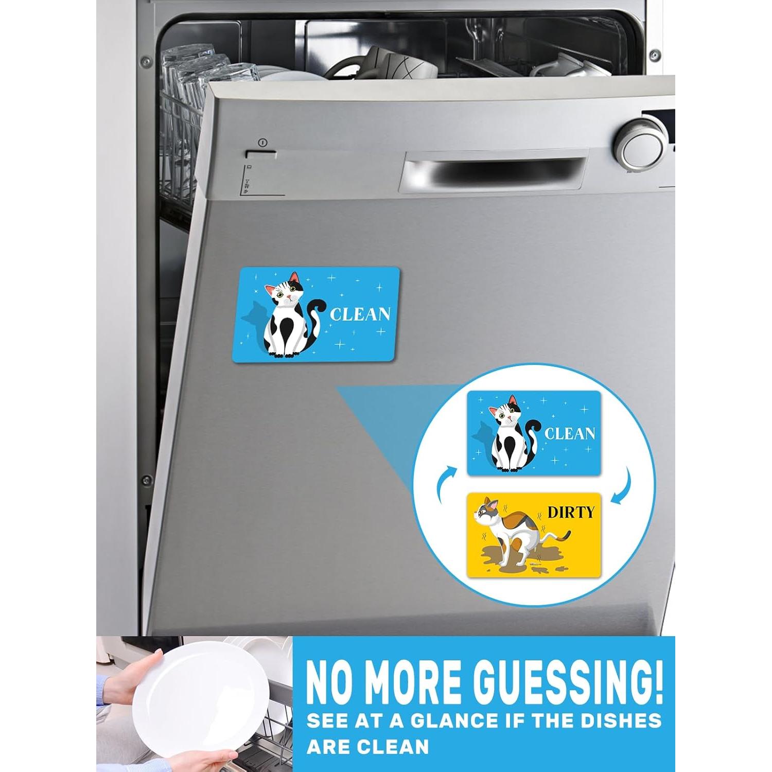 Imán de Lavavajillas PWHINGN Gato Divertido Doble Cara 9.7x5.6cm