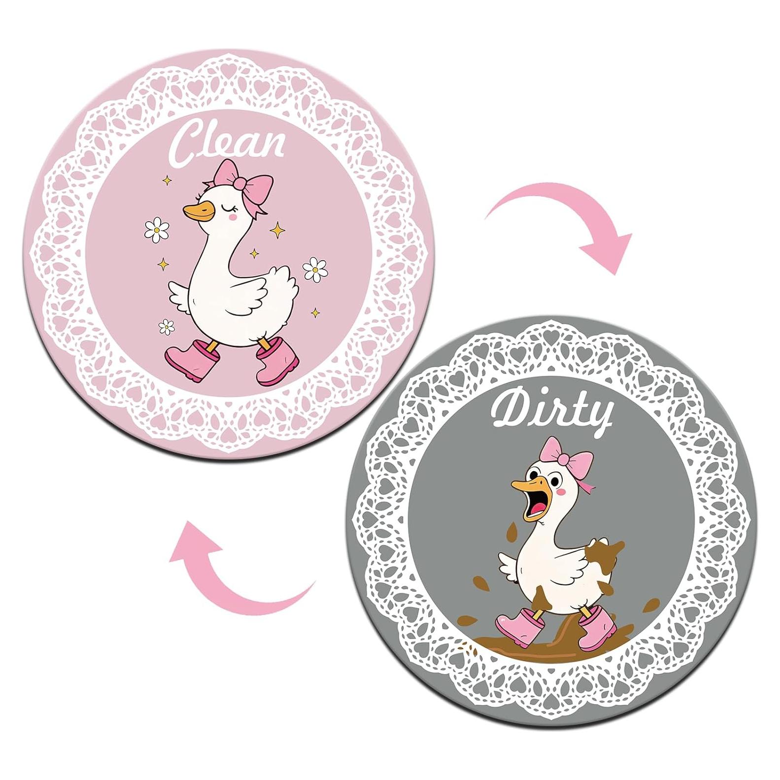 Imán de Lavavajillas Dazoratix Limpio Sucio Ganso Divertido