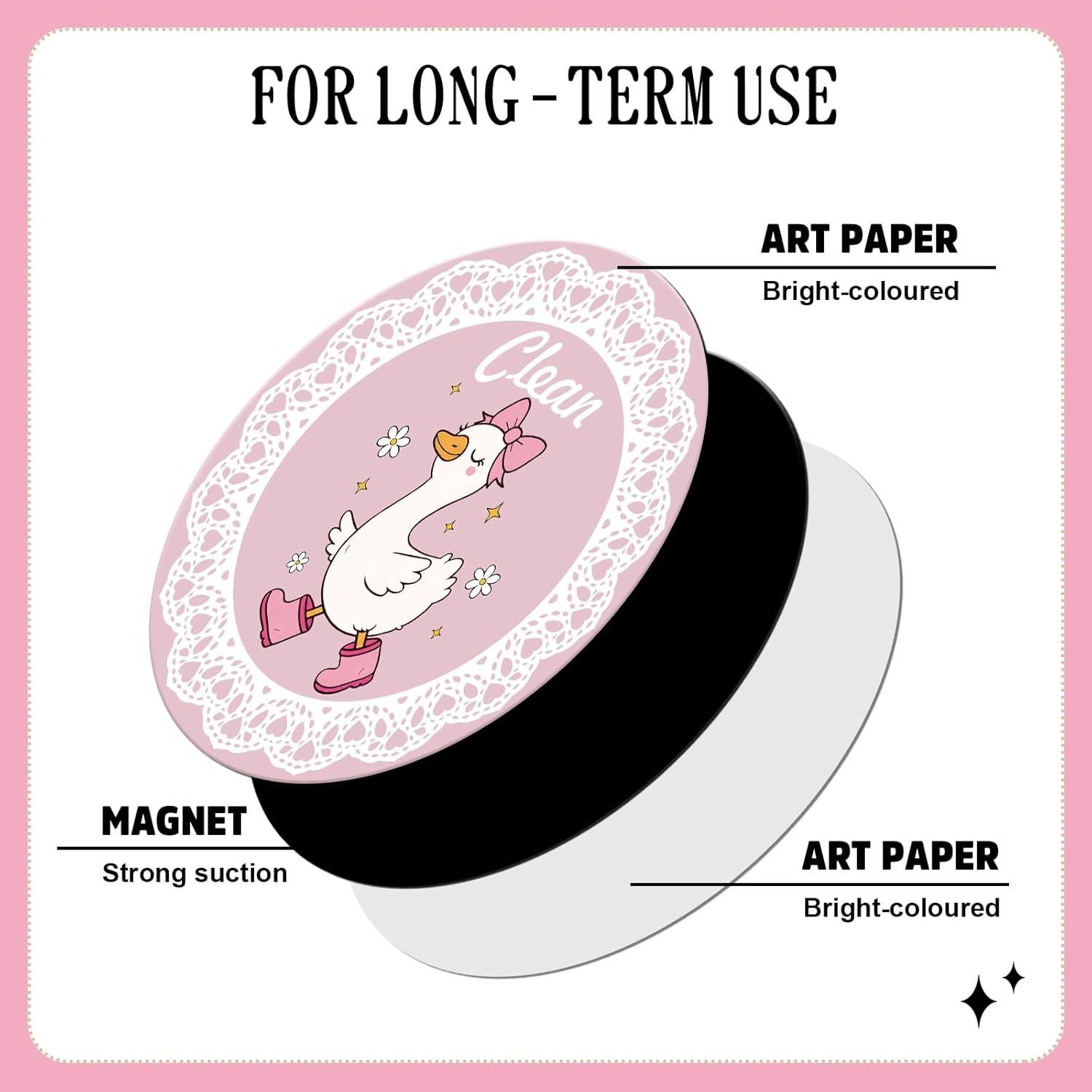 Imán de Lavavajillas Dazoratix Limpio Sucio Ganso Divertido