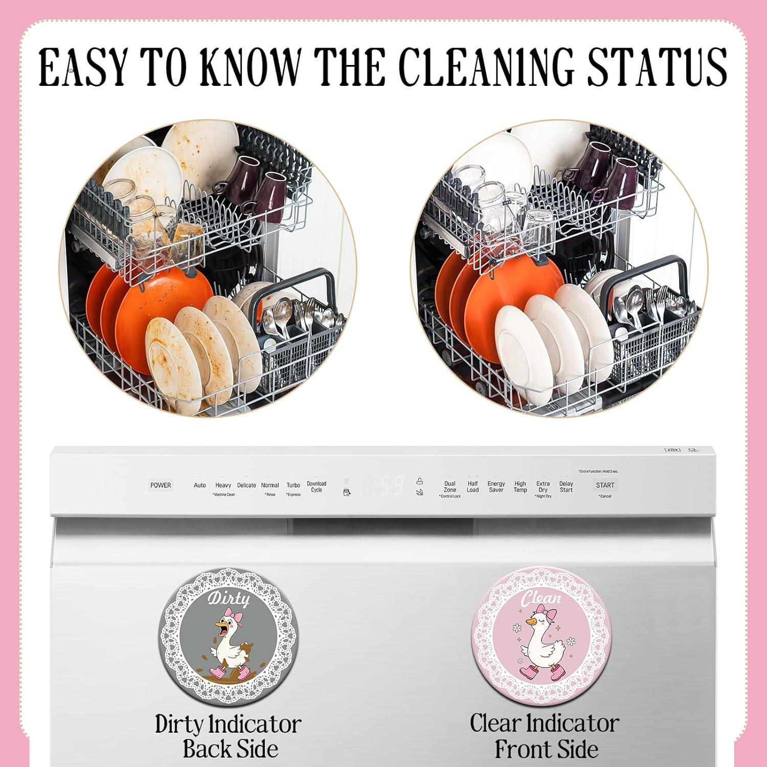 Imán de Lavavajillas Dazoratix Limpio Sucio Ganso Divertido