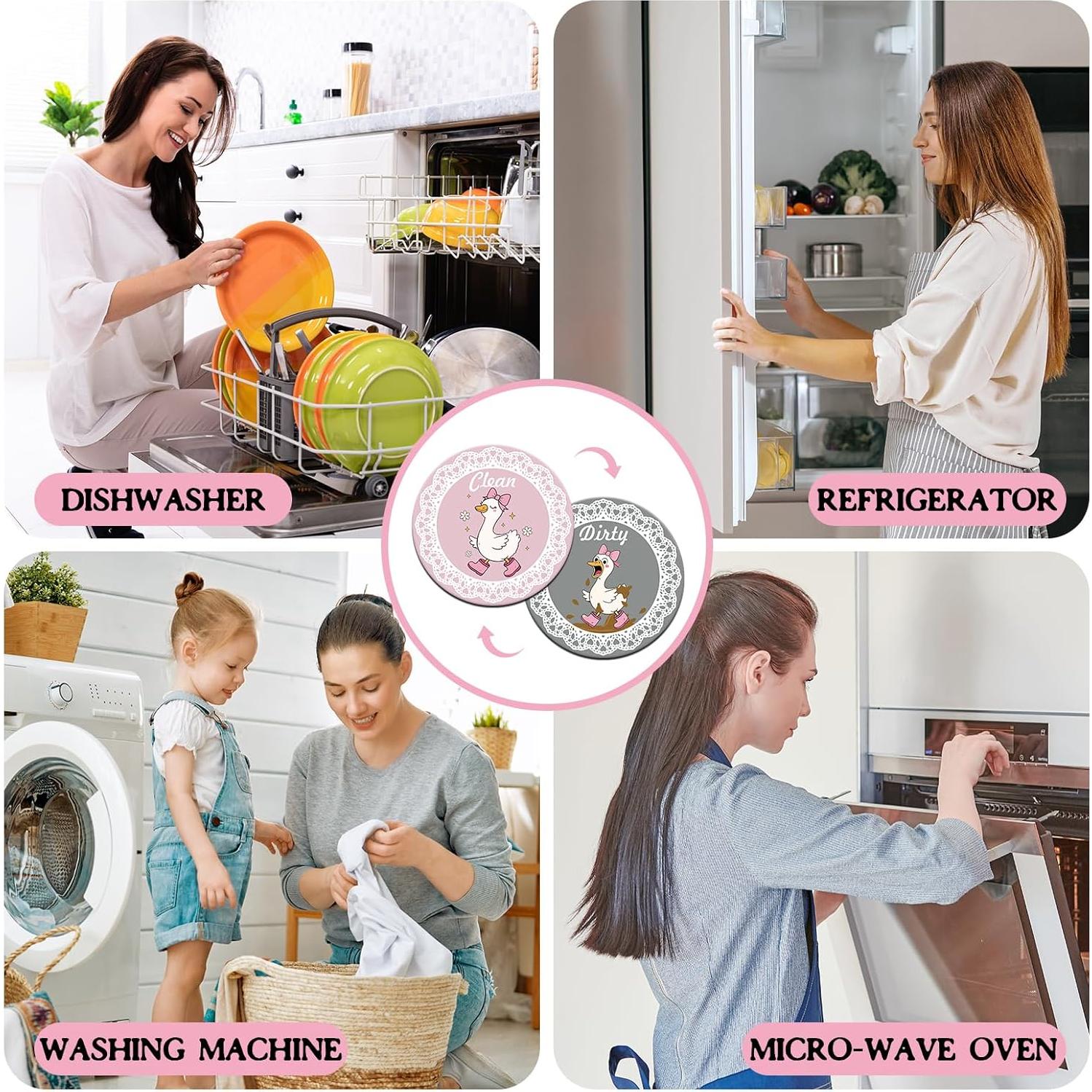 Imán de Lavavajillas Dazoratix Limpio Sucio Ganso Divertido