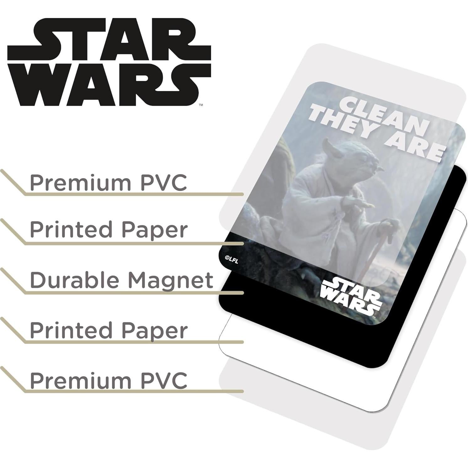 Imán de Lavavajillas Yoda Star Wars AQUARIUS - Doble Cara