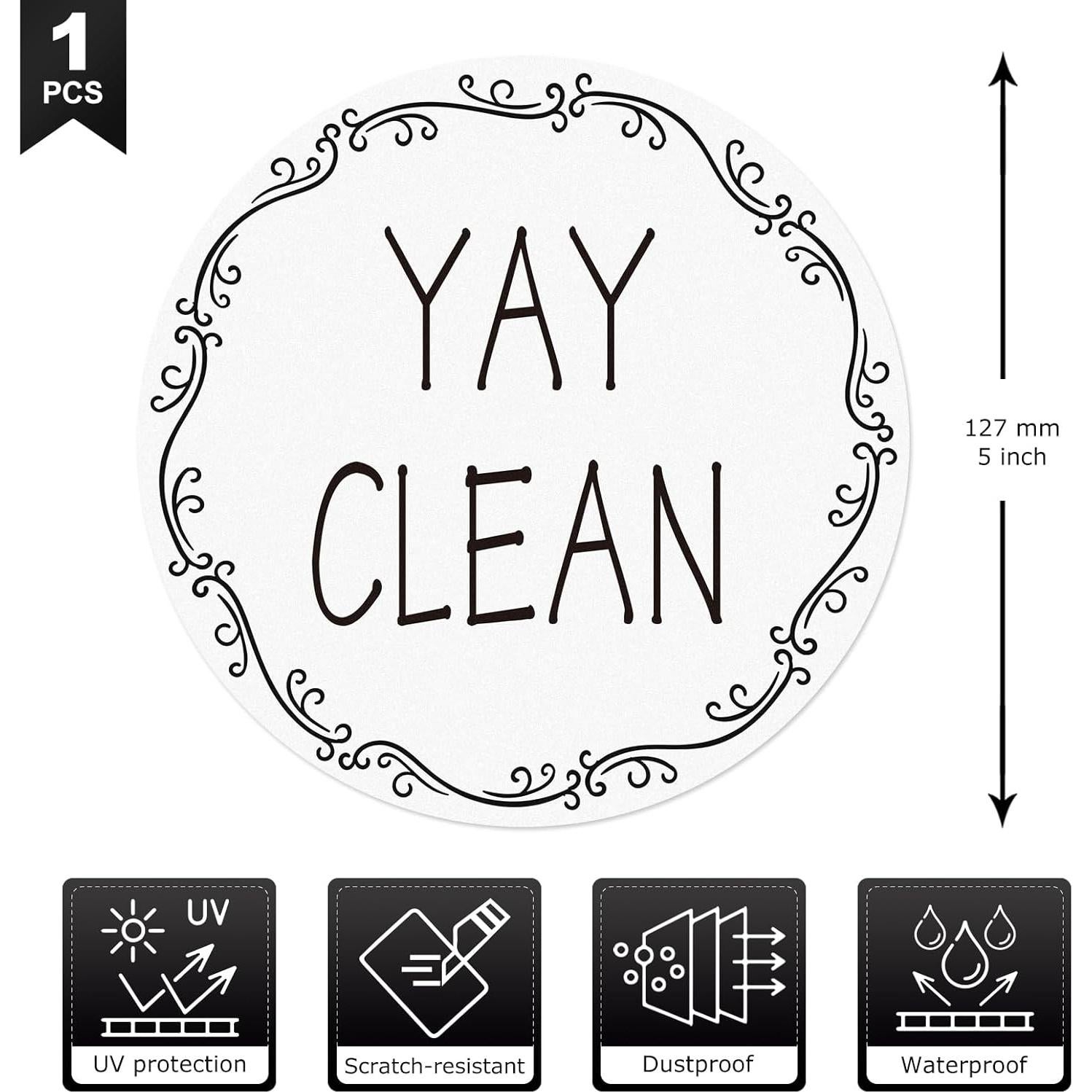 Imán de Lavavajillas Limpio Sucio Anobell 12.7 cm Doble Cara