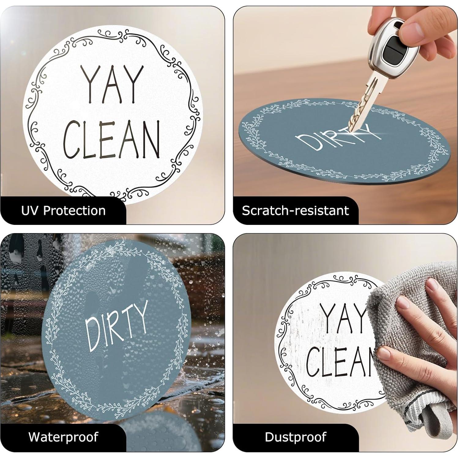 Imán de Lavavajillas Limpio Sucio Anobell 12.7 cm Doble Cara