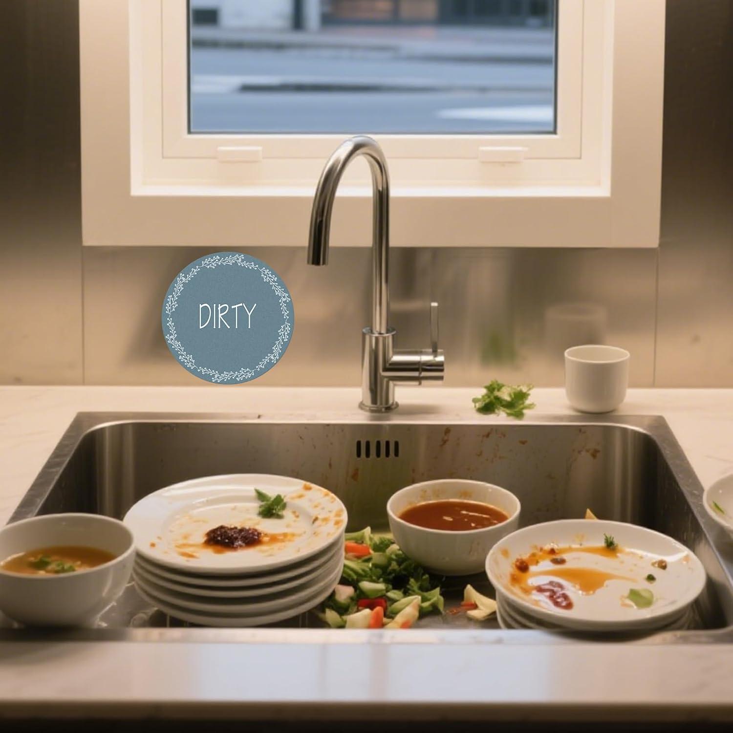 Imán de Lavavajillas Limpio Sucio Anobell 12.7 cm Doble Cara