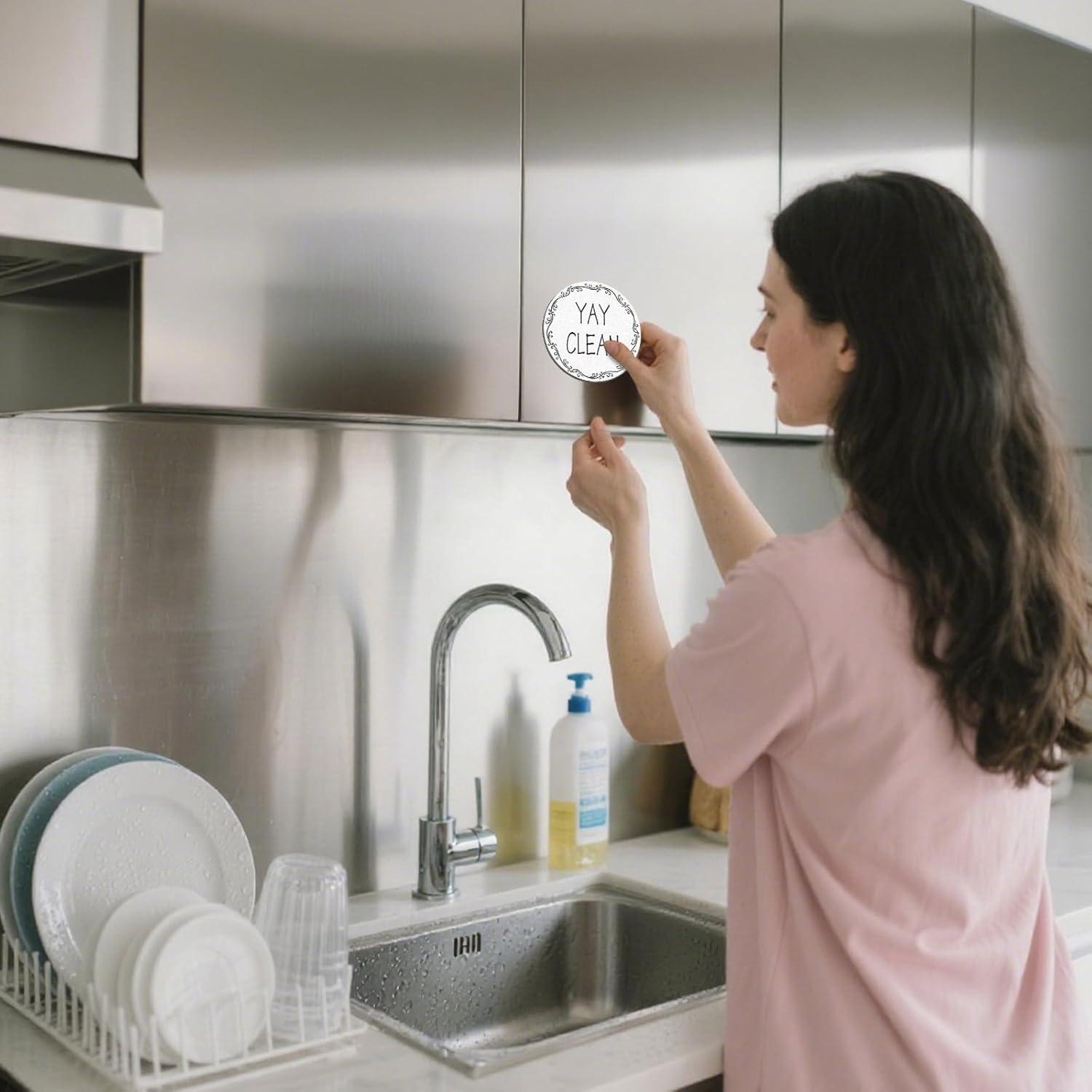 Imán de Lavavajillas Limpio Sucio Anobell 12.7 cm Doble Cara