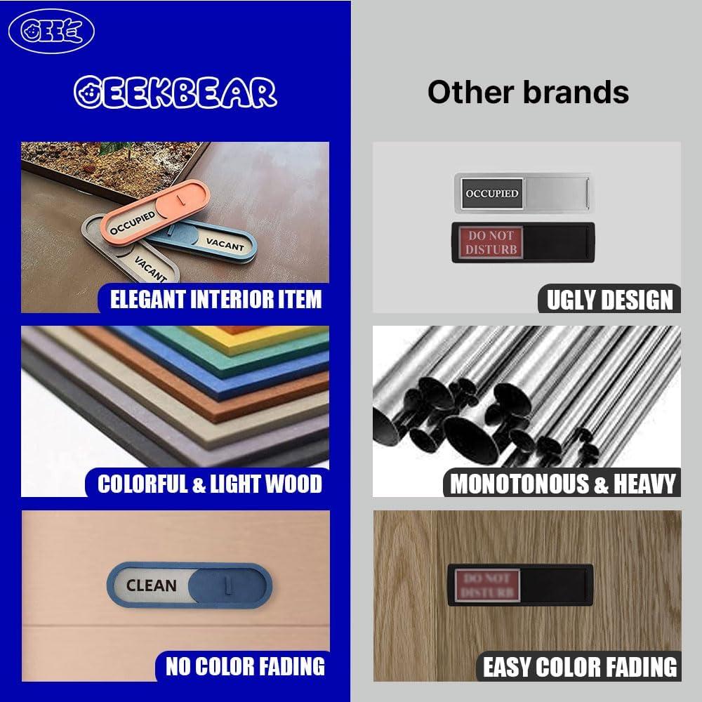 Señal Deslizante Lavavajillas Limpio Sucio GEEKBEAR MDF 19x5.5cm