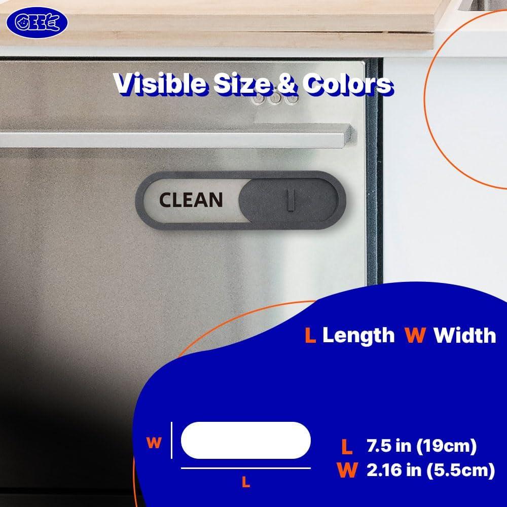 Señal Deslizante Lavavajillas Limpio Sucio GEEKBEAR MDF 19x5.5cm