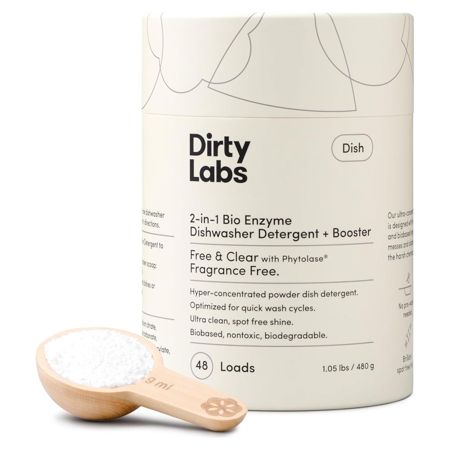 Detergente para Lavavajillas Dirty Labs 480g Sin Fragancia