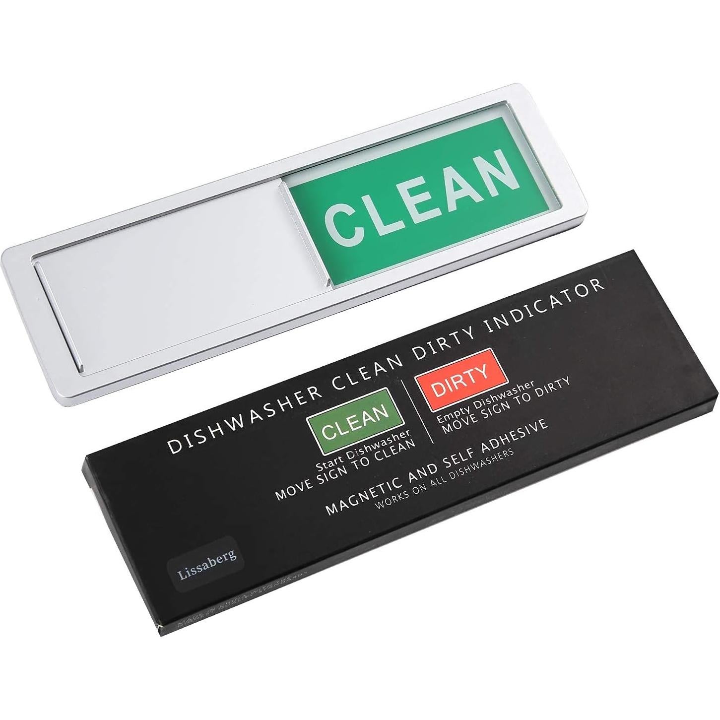 Imán de Lavavajillas Lissaberg Limpio Sucio Negro