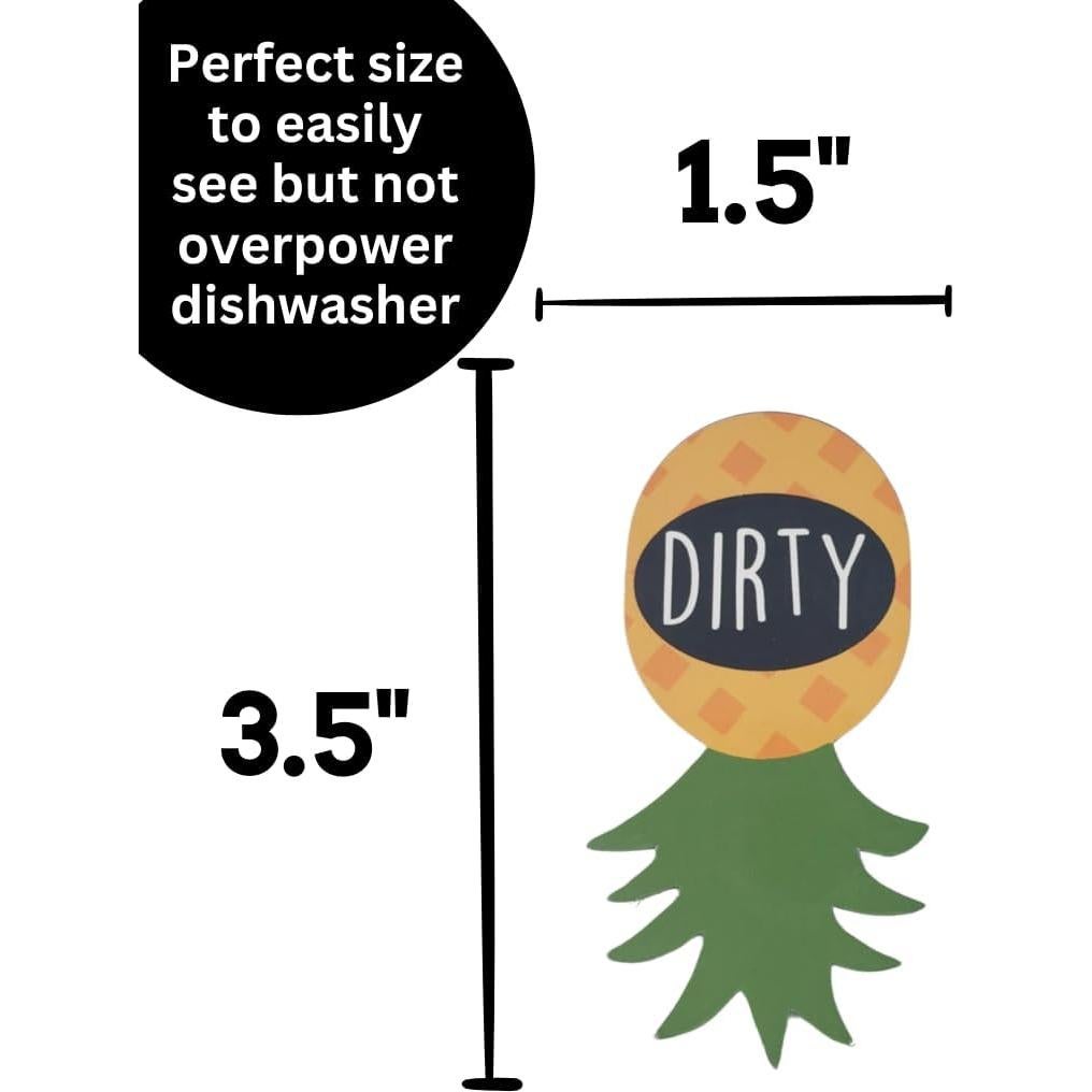 Imán de Lavavajillas Limpio Sucio Piña Pretty Inappropriate