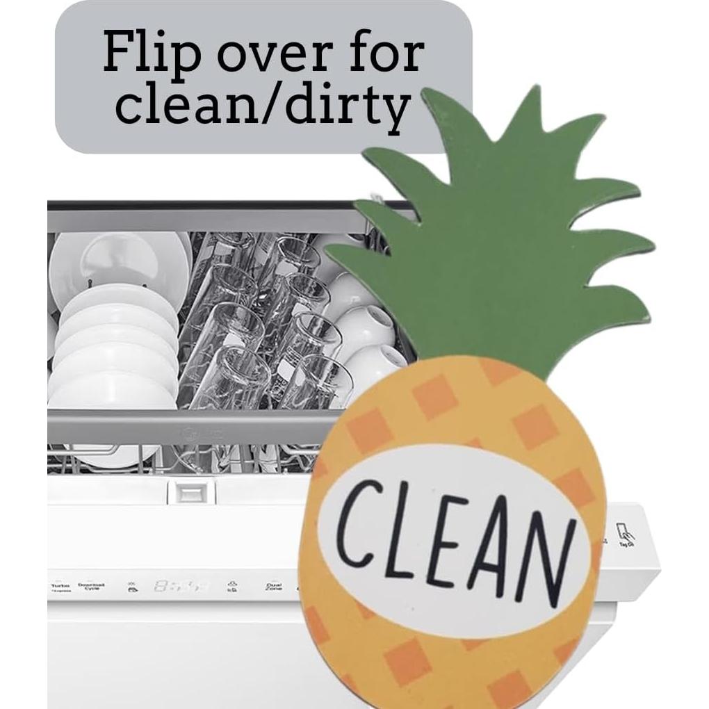 Imán de Lavavajillas Limpio Sucio Piña Pretty Inappropriate