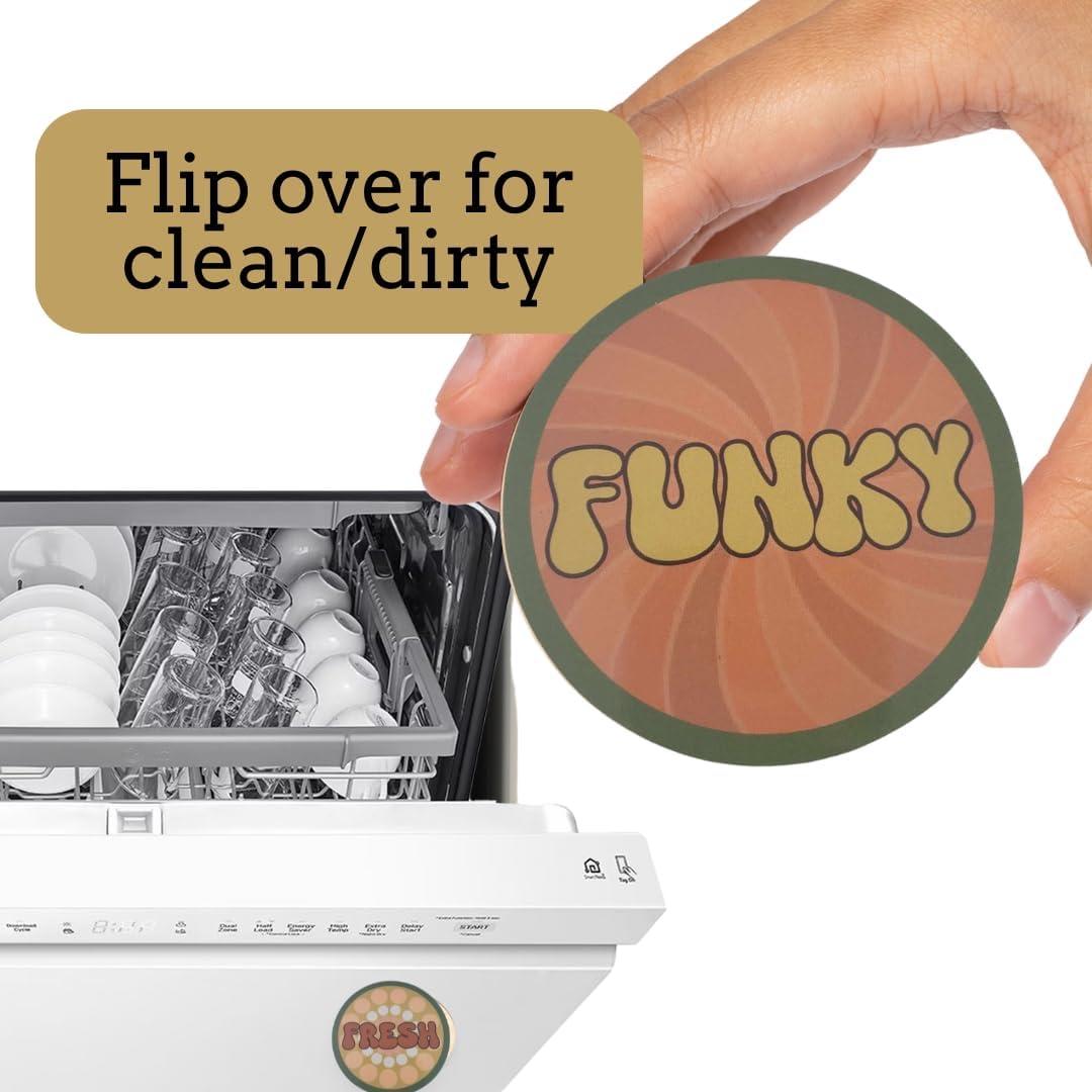 Imán Divertido Limpio Sucio para Lavavajillas Bastante Inapropiado