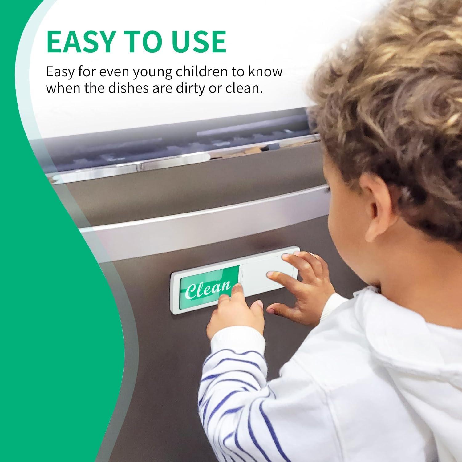 Imán Lavavajillas Limpio Sucio FXRN 17.78x5.08cm Negro