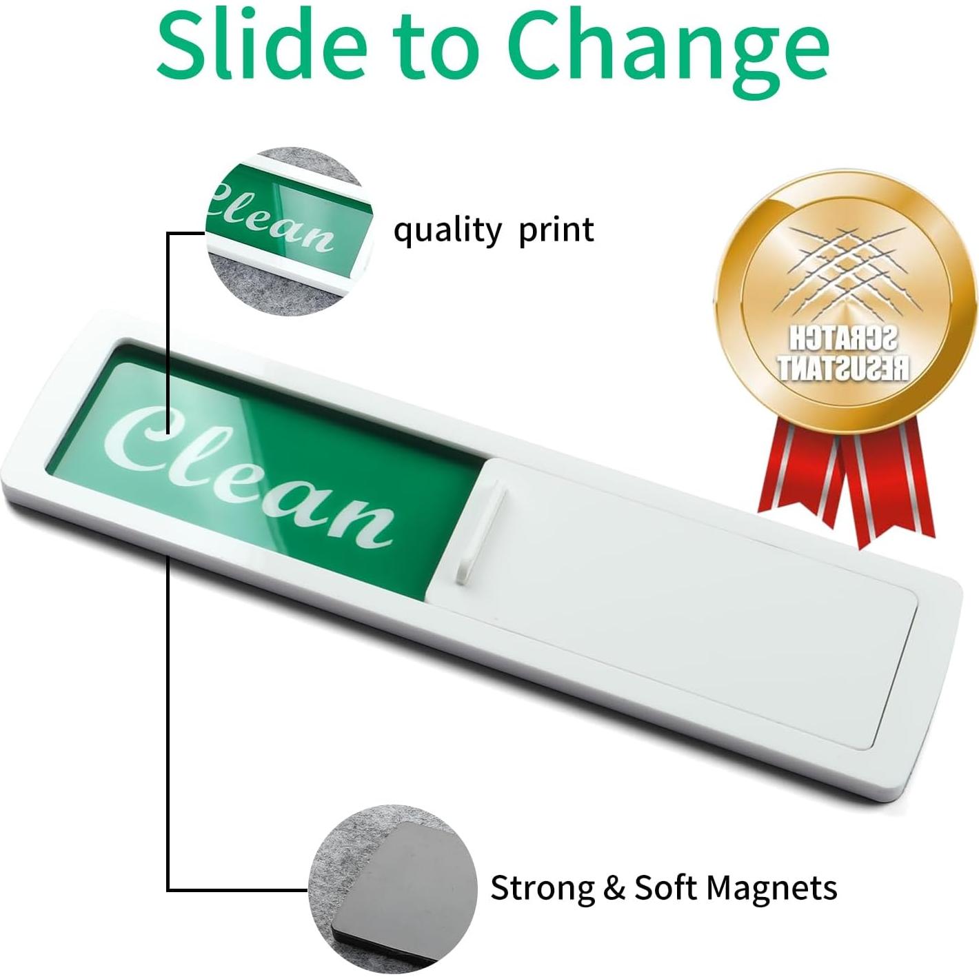 Imán Lavavajillas Limpio Sucio FXRN 17.78x5.08cm Negro