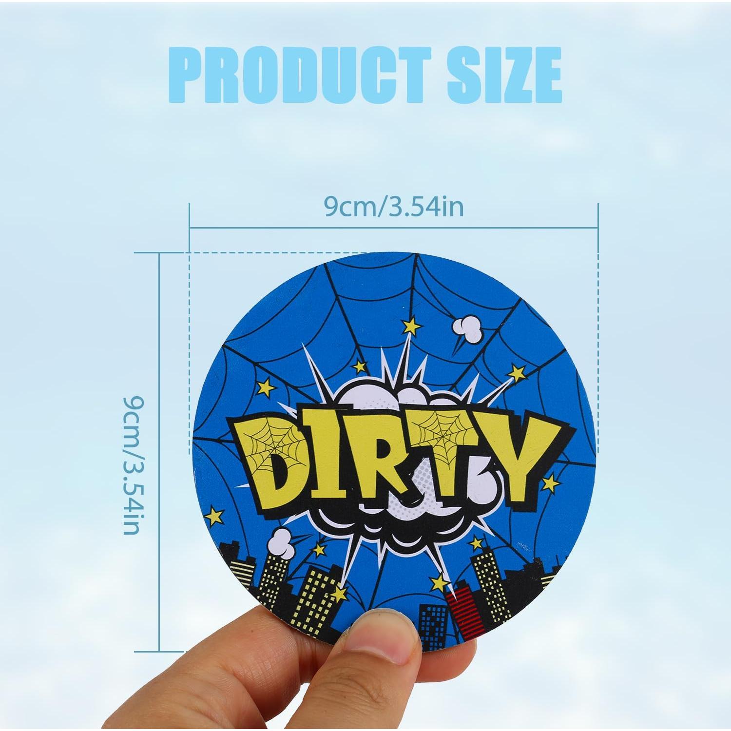 Imán de Lavavajillas Doble Cara SAVITA 9x9cm Limpio Sucio