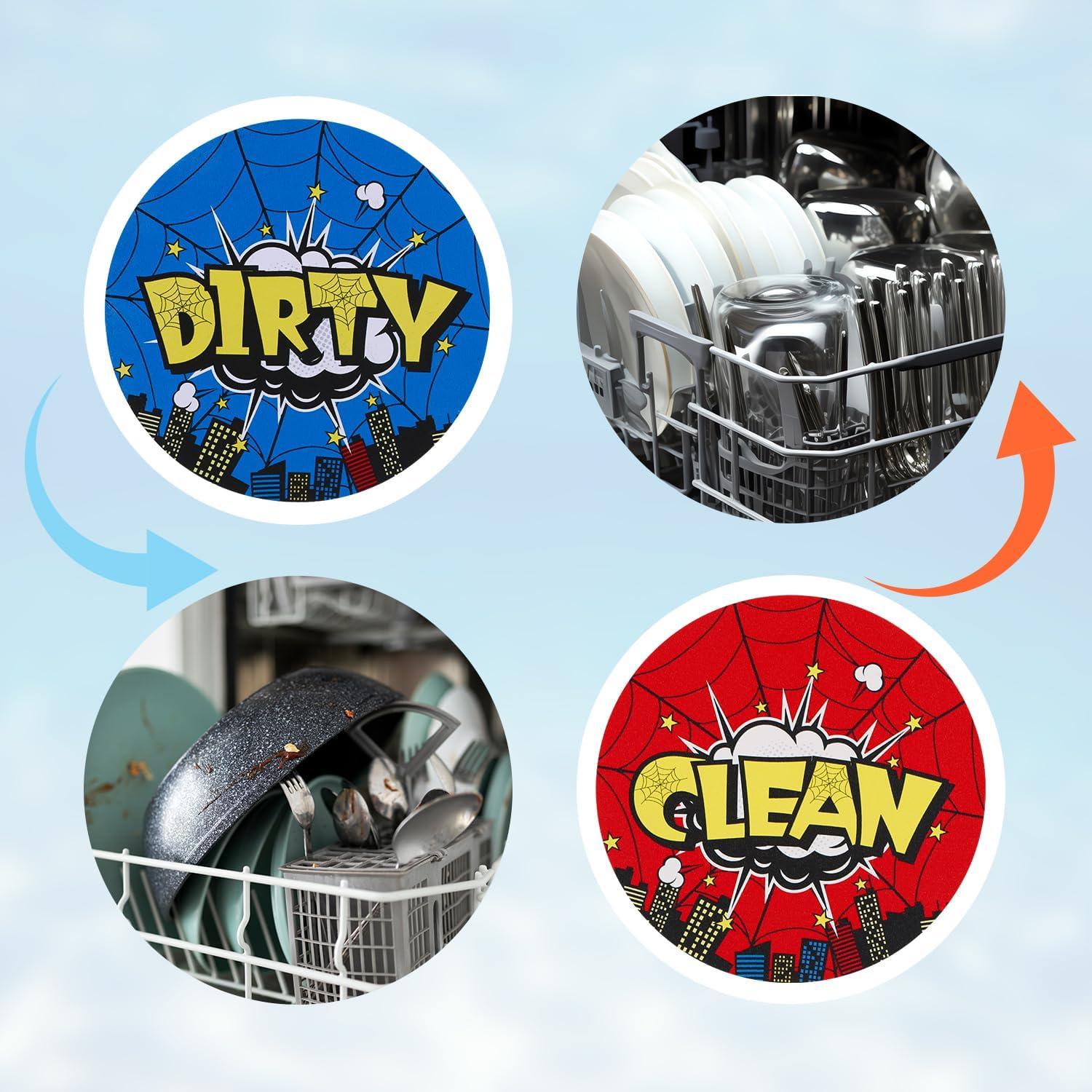 Imán de Lavavajillas Doble Cara SAVITA 9x9cm Limpio Sucio