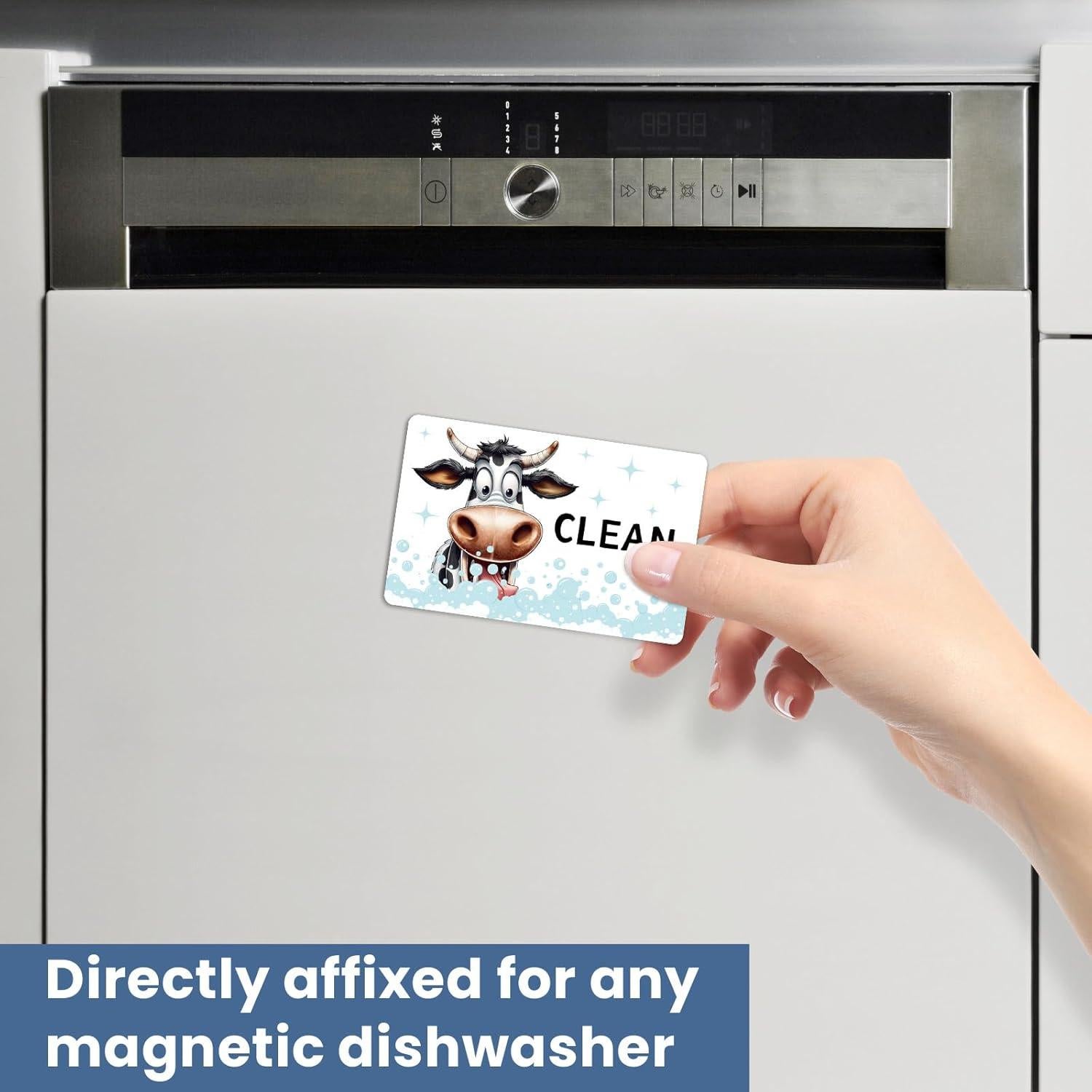 Imán Limpio Sucio Vaca Linda HSSPIRITZ 8.9x5.6cm PVC