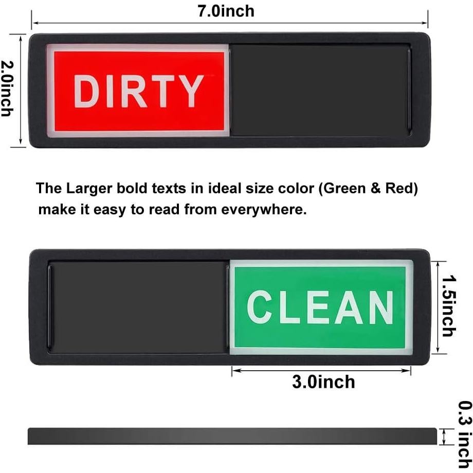 Letrero Magnético Limpio Sucio QINIZX para Lavavajillas