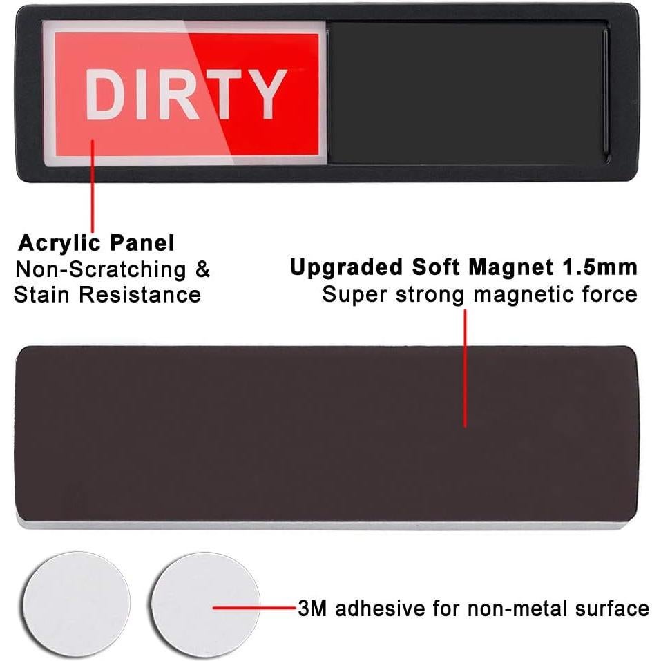 Letrero Magnético Limpio Sucio QINIZX para Lavavajillas