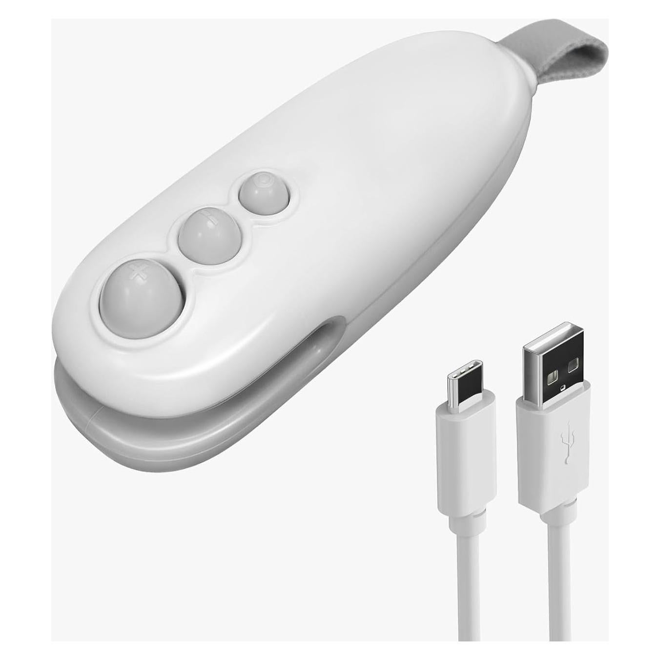 Mini Sello de Bolsas Recargable Lartedaux 2 en 1 Blanco