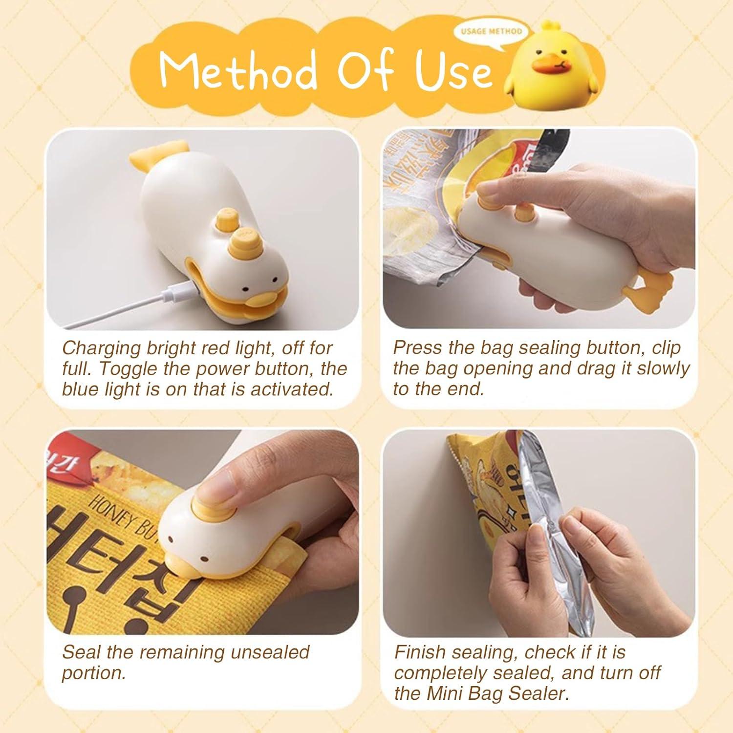 Sellador de bolsas 3 en 1 WeelenkEco Mini Recargable USB