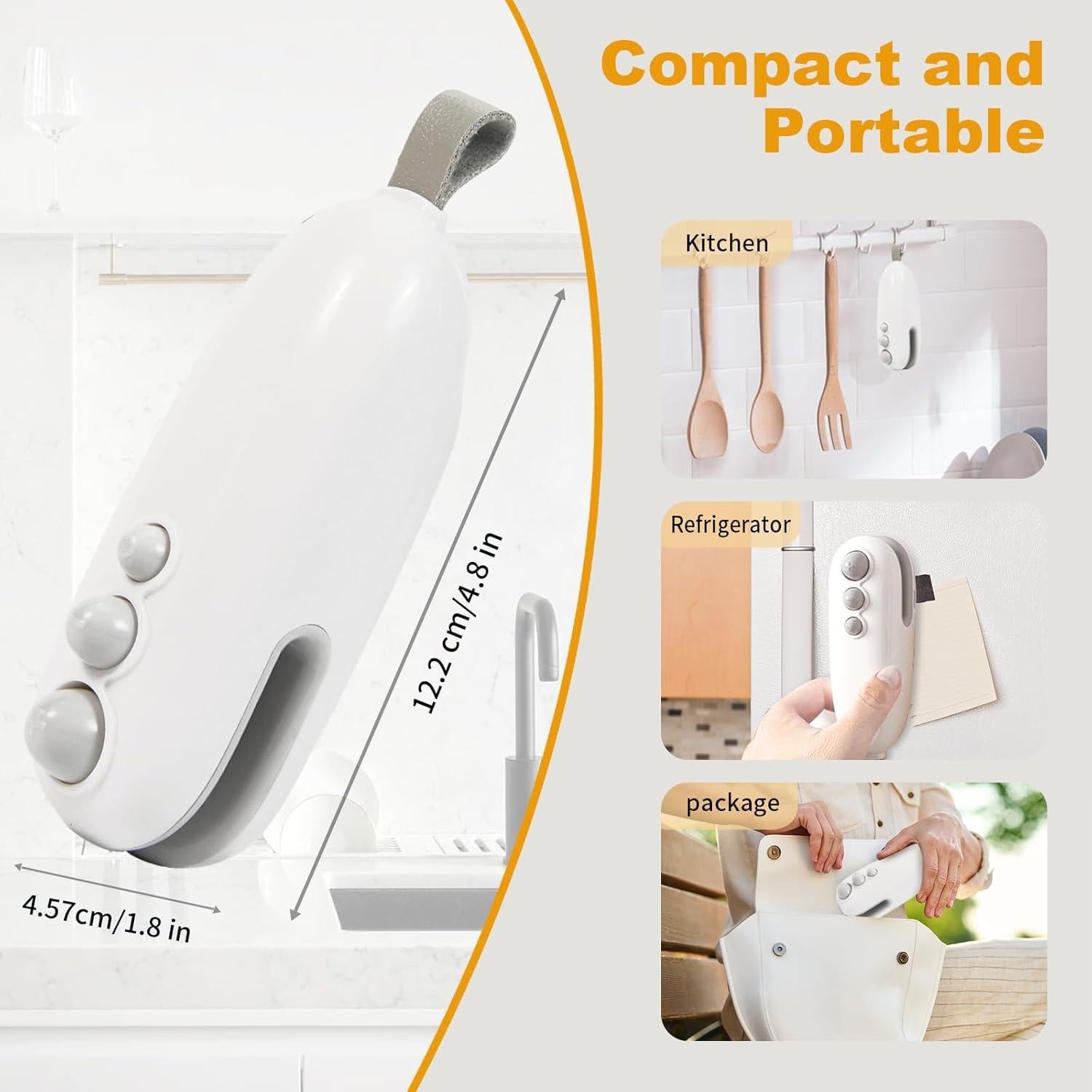 Mini Sello de Bolsas 2 en 1 QPOJIZ Cortador y Sellador