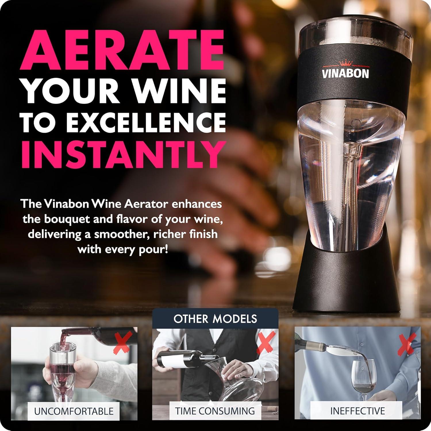 Aerador de Vino Vinabon PWA - Decantador Profesional 2023