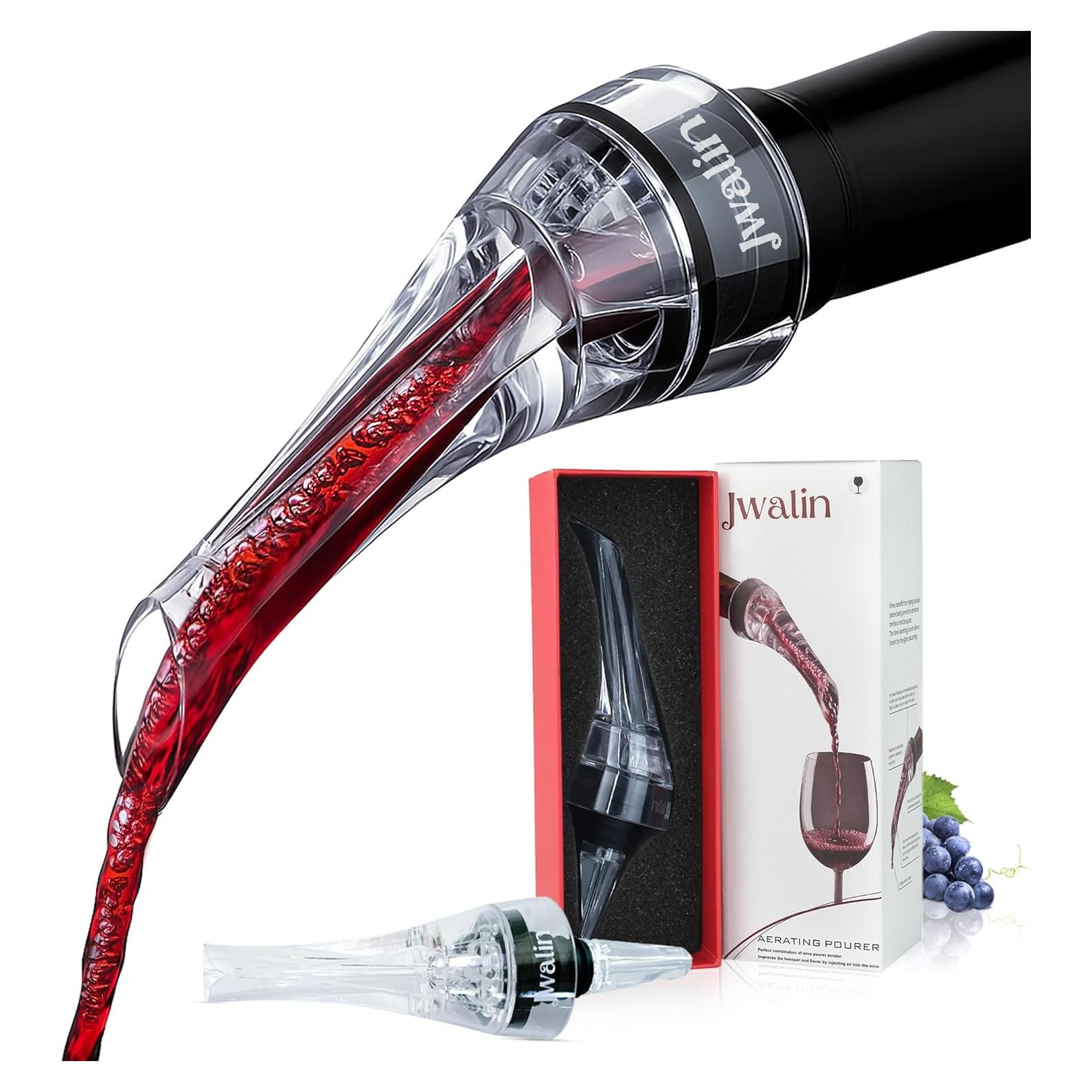 Aireador de Vino Jwalin - Vertedor Sin Goteo para Tintos y Blancos