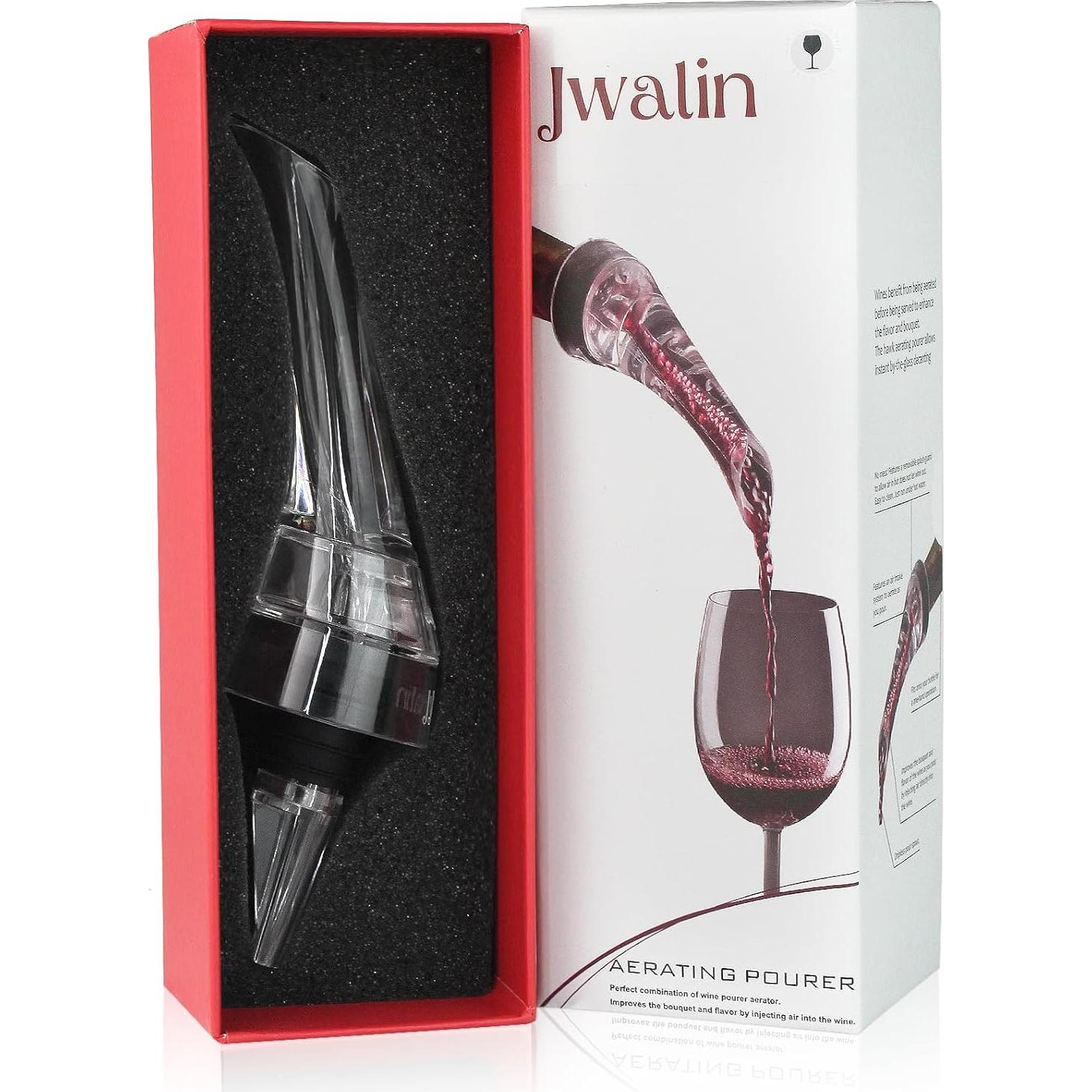 Aireador de Vino Jwalin - Vertedor Sin Goteo para Tintos y Blancos