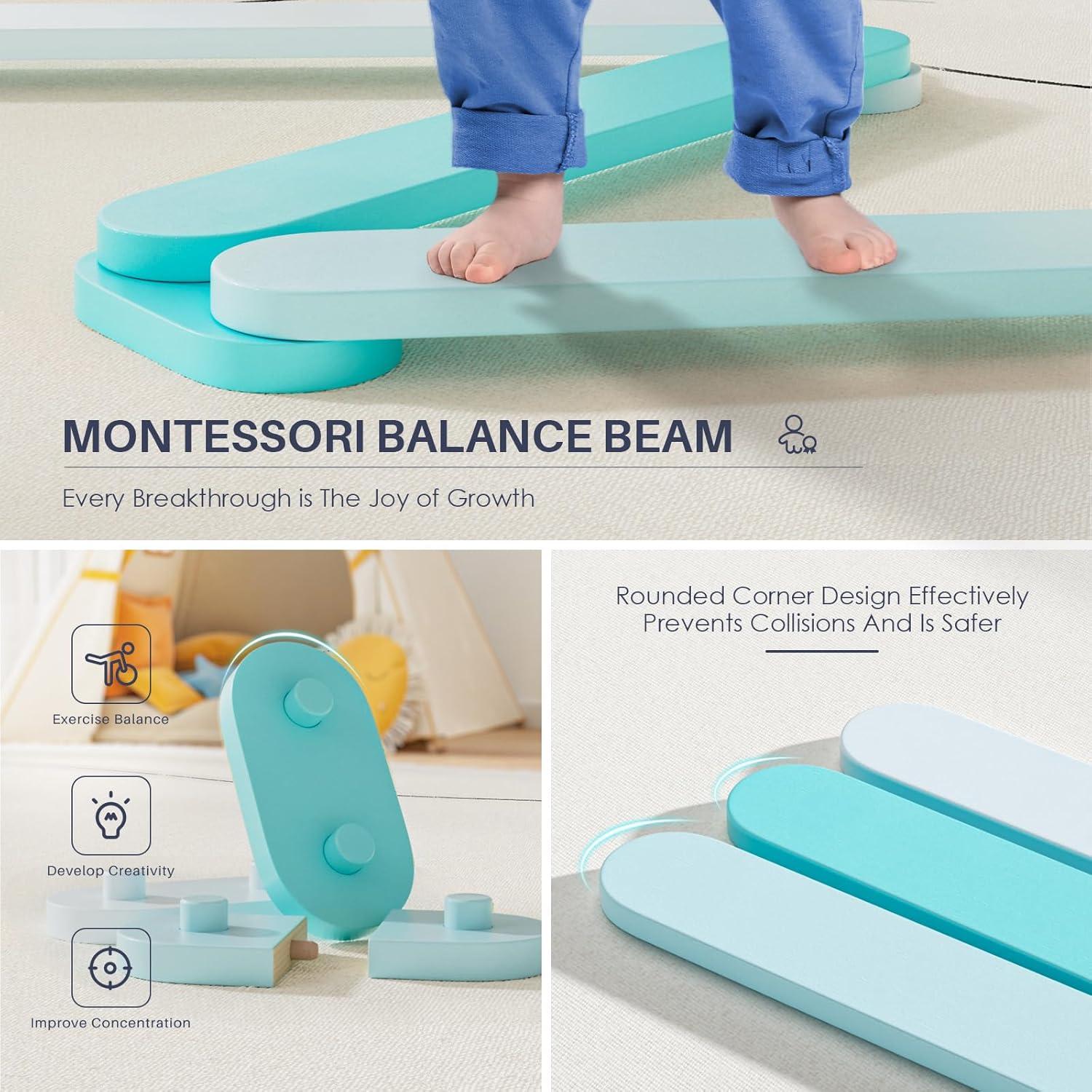 Conjunto de Escalada Triangular BlueWood Pikler para Niños