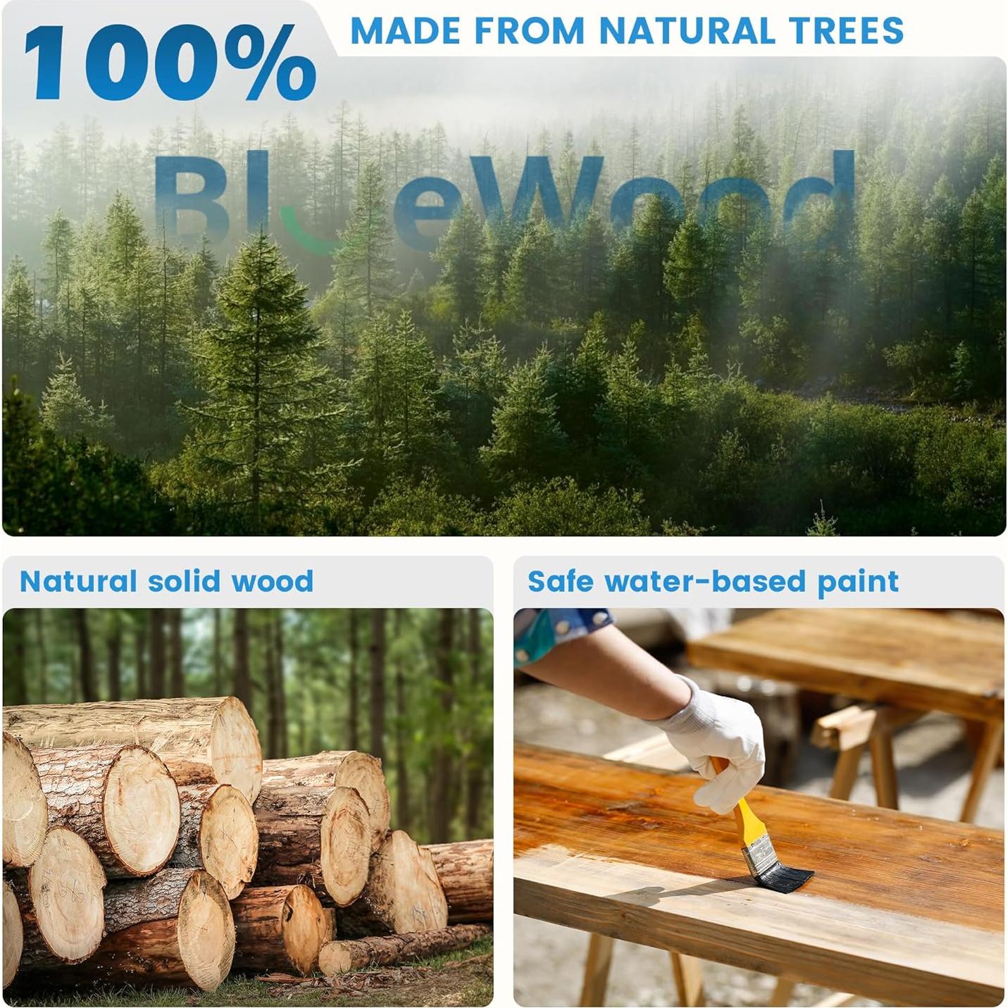 Conjunto Triángulo de Escalada BlueWood Pikler Madera