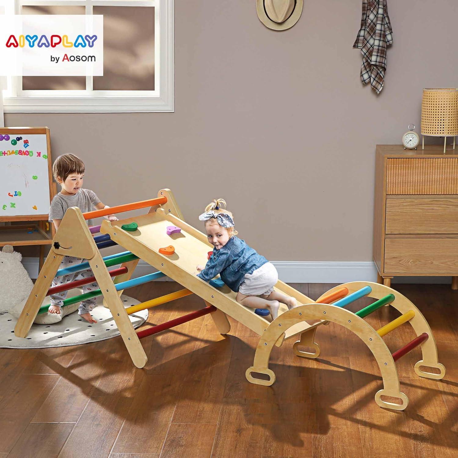 Conjunto de Escalada Montessori Qaba Pikler 5 en 1 para Niños