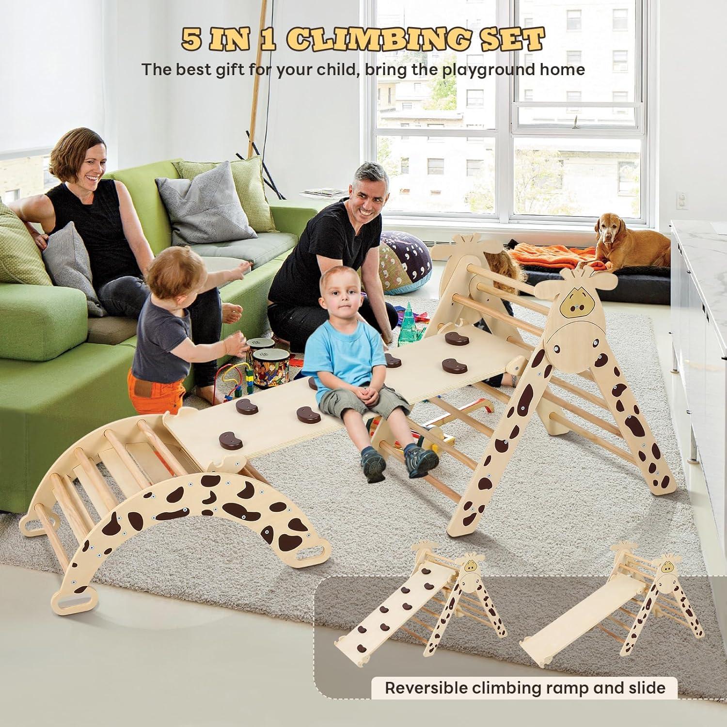 Conjunto Triángulo Pikler FAHKNS 5 en 1 para Niños