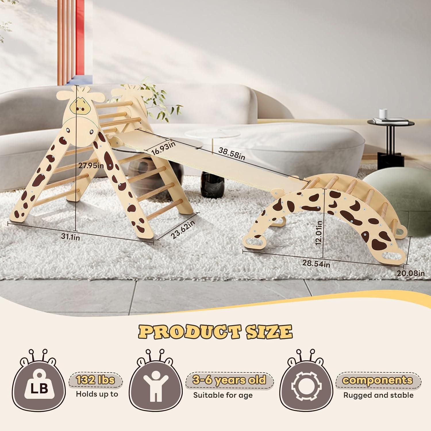 Conjunto Triángulo Pikler FAHKNS 5 en 1 para Niños