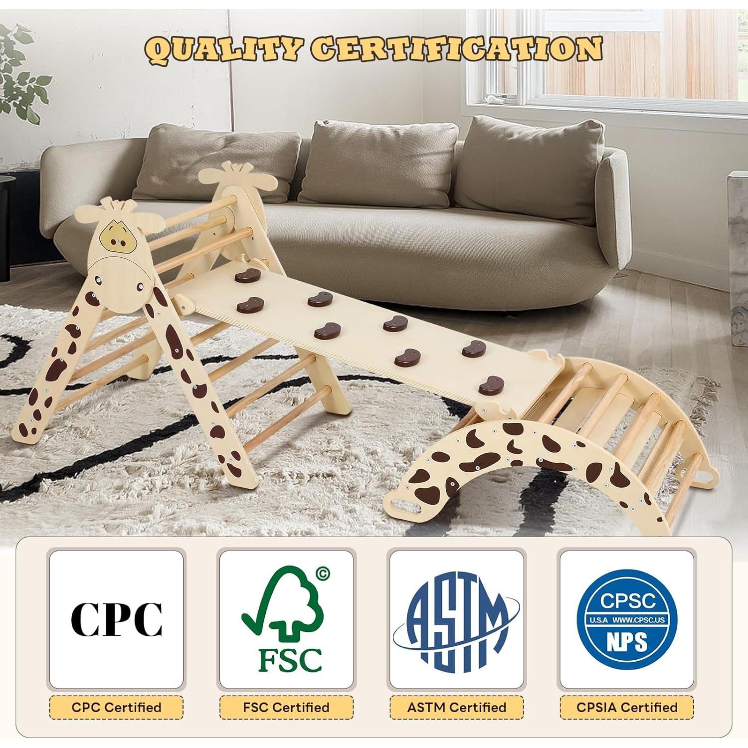 Conjunto Triángulo Pikler FAHKNS 5 en 1 para Niños