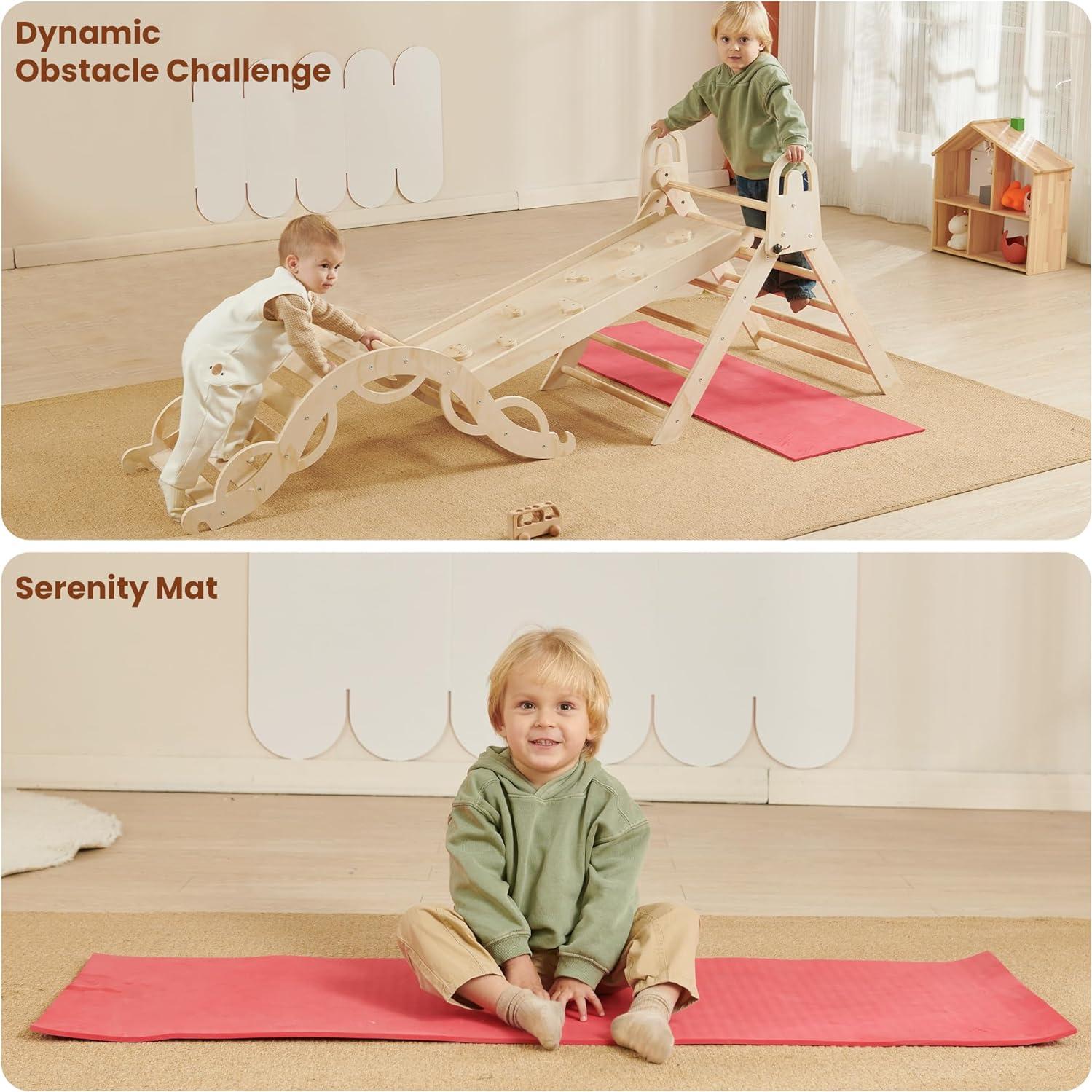 Conjunto Triángulo Pikler Almast Kids 10 en 1 Escalador Plegable