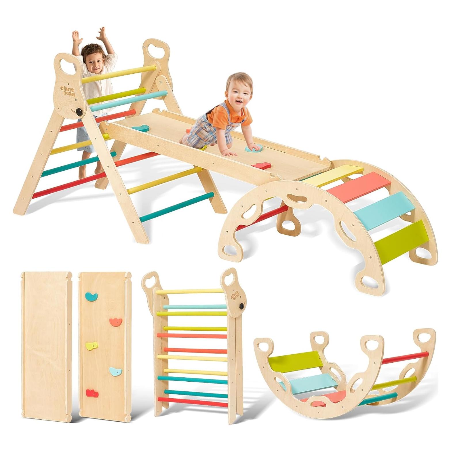 Conjunto de Escalada Pikler Goli Toys 7 en 1 para Niños