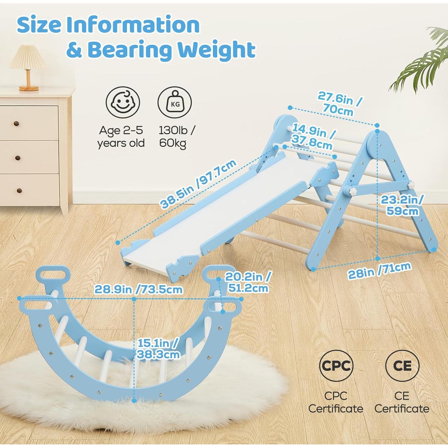 Conjunto de Escalada Montessori FUNLIO 3 en 1 para Niños