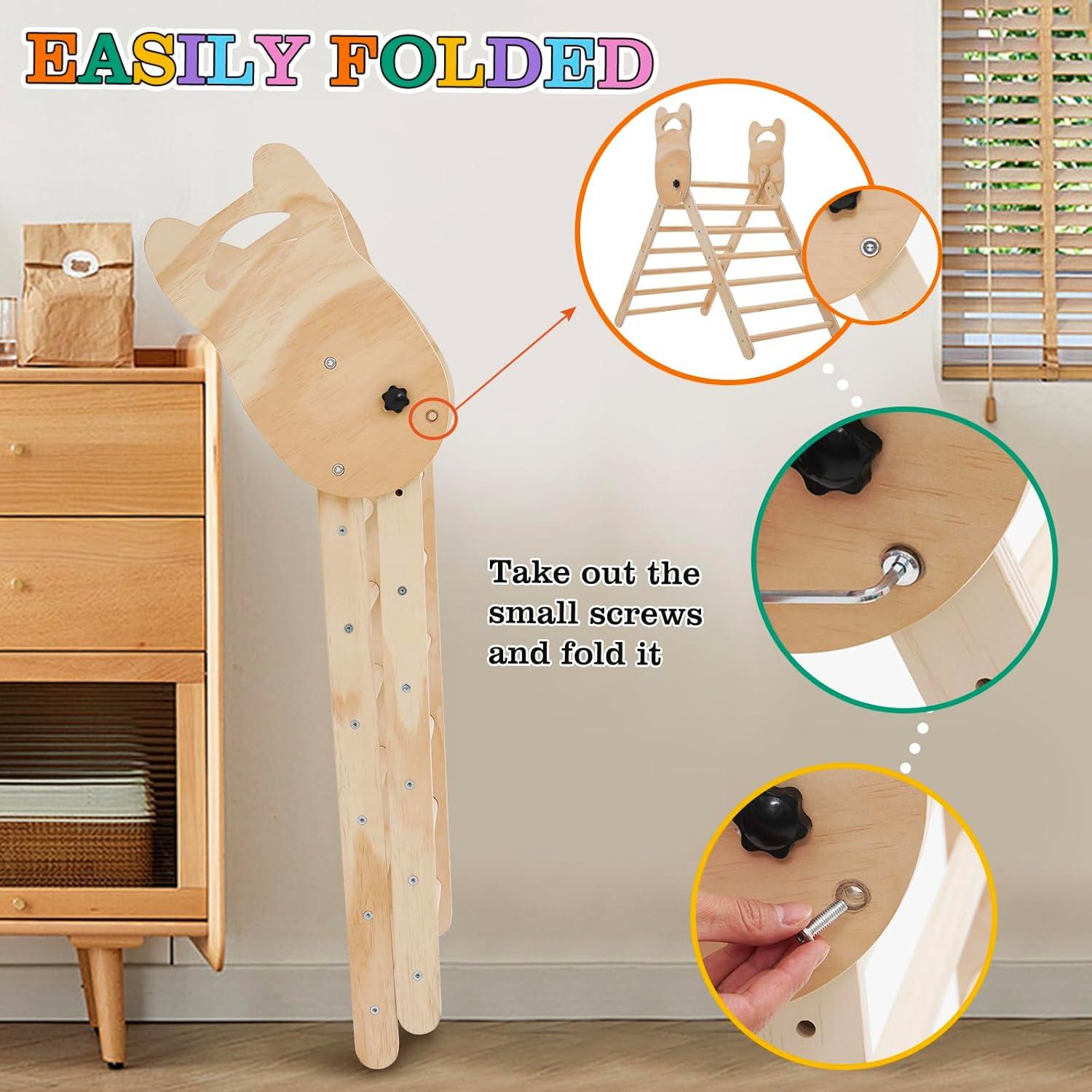 Conjunto Triángulo Pikler Maycoly - Gimnasio Escalada Plegable 9.17 kg