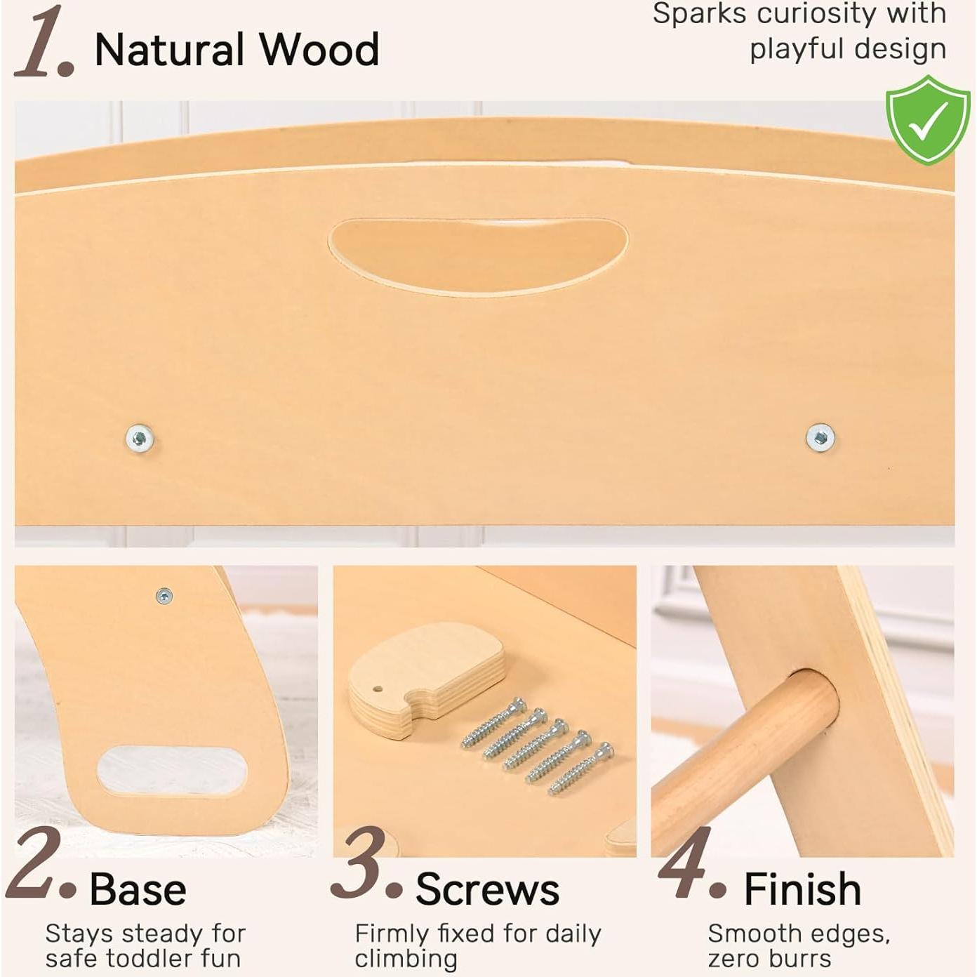 Conjunto Triángulo Pikler Wingyz con Cojín 8 en 1 para Bebés