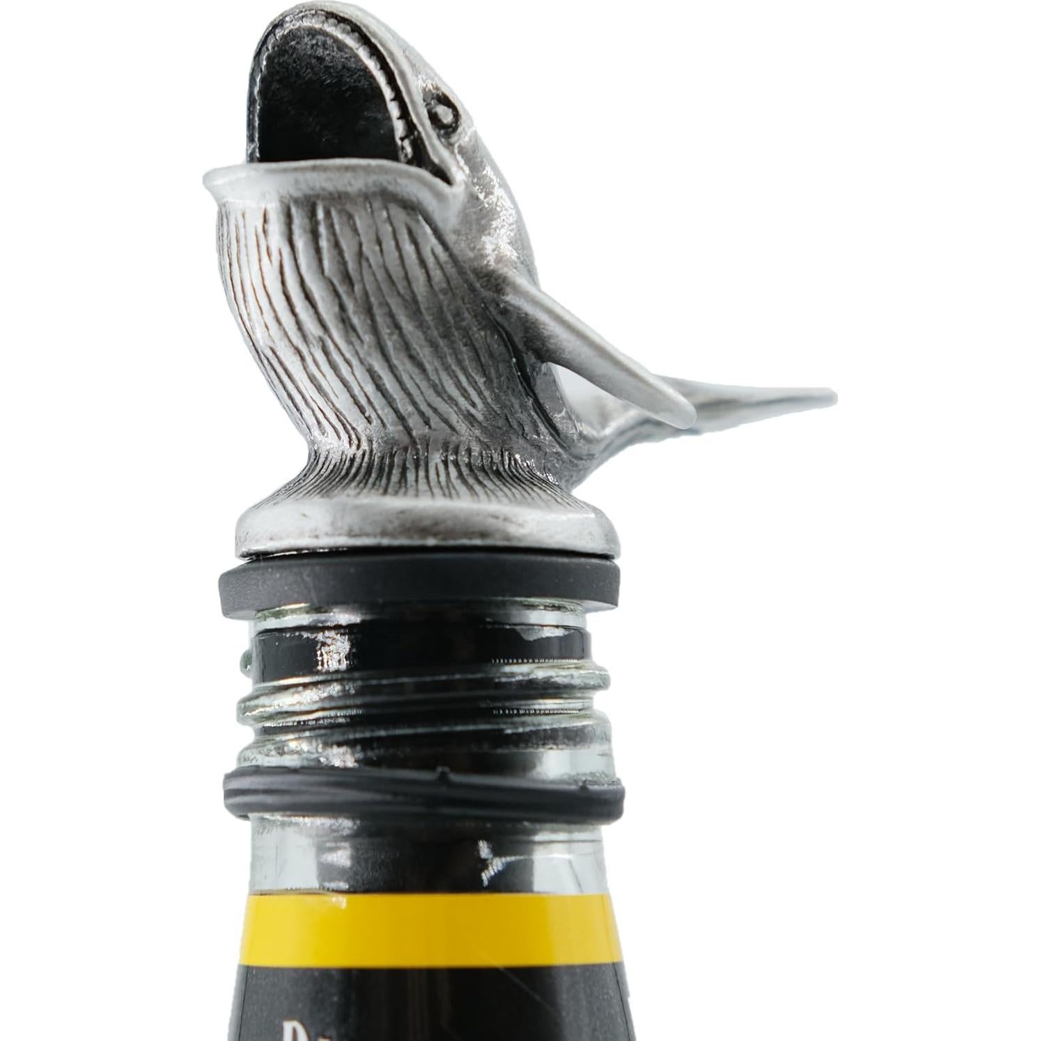 Aireador y Vertedor de Vino WOKHACH Ballena Gris Plateado